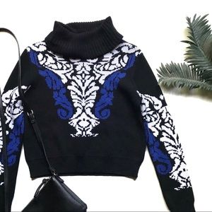 Gianni Bini Turtleneck Cropped Sweater Size Small